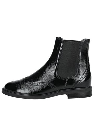 Paul Green Stiefelette Leder/Textil Schwarz Lack - surf4shoes