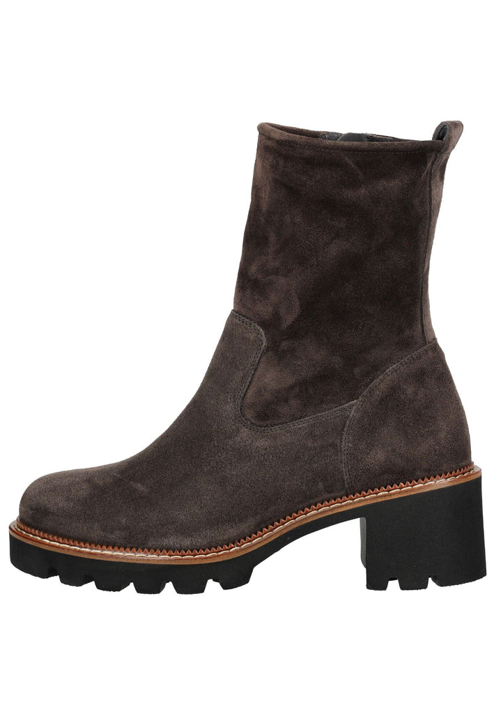 Paul Green Stiefelette Veloursleder Mocca - surf4shoes