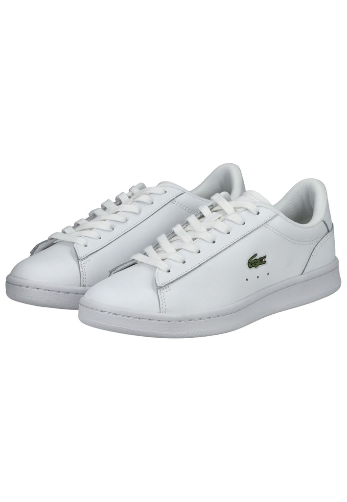 Lacoste Sneaker Leder Weiß/Weiß - surf4shoes