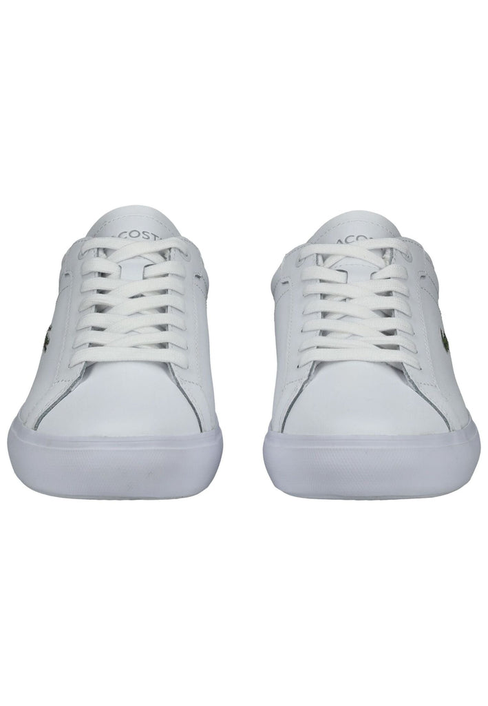 Lacoste Sneaker Lederimitat Weiß/Weiß - surf4shoes