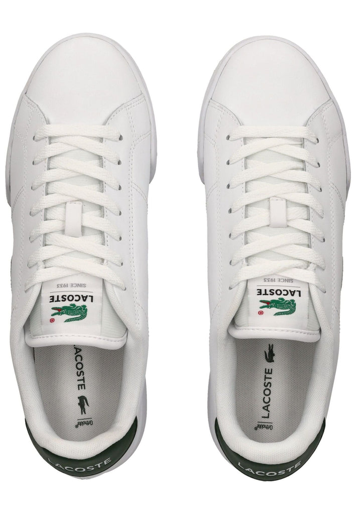 Lacoste Sneaker Leder/Textil Weiß/Grün - surf4shoes