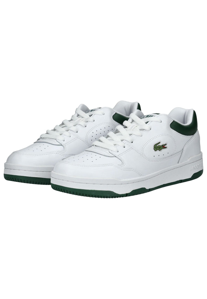 Lacoste Sneaker Leder/Textil Weiß/Grün - surf4shoes