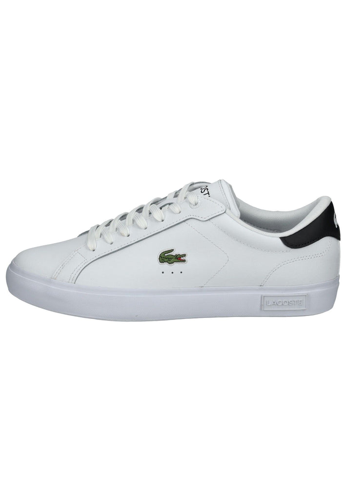 Lacoste Sneaker Lederimitat Weiß/Schwarz - surf4shoes