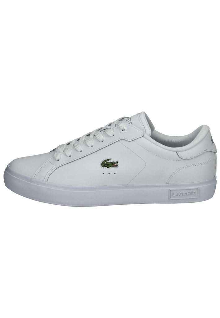 Lacoste Sneaker Lederimitat Weiß/Weiß - surf4shoes