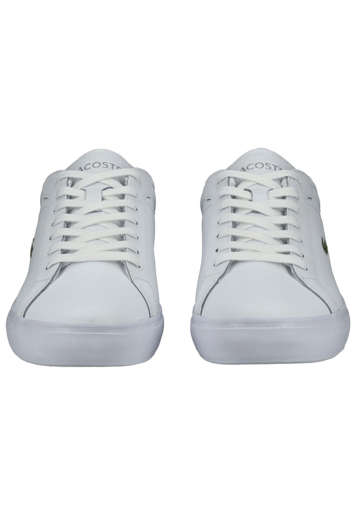 Lacoste Sneaker Lederimitat Weiß/Weiß - surf4shoes