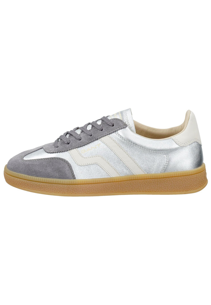 GANT Sneaker Leder/Textil Silber/Weiß - surf4shoes