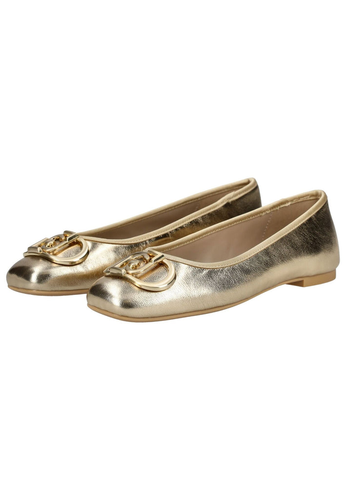 Liu Jo Ballerinas Leder Gold - surf4shoes