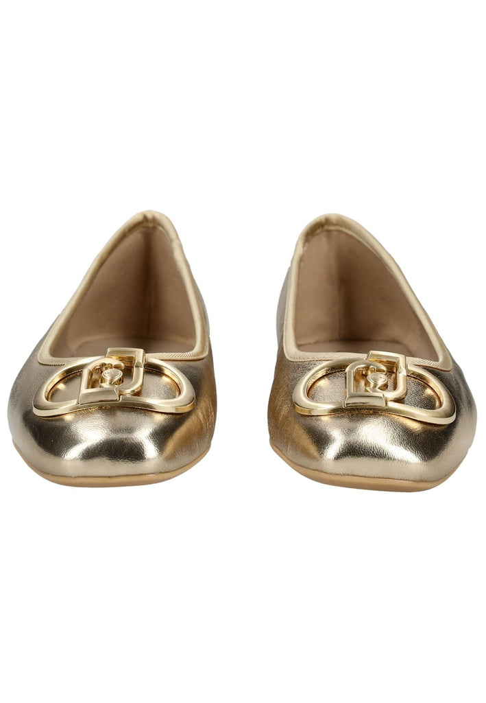 Liu Jo Ballerinas Leder Gold - surf4shoes