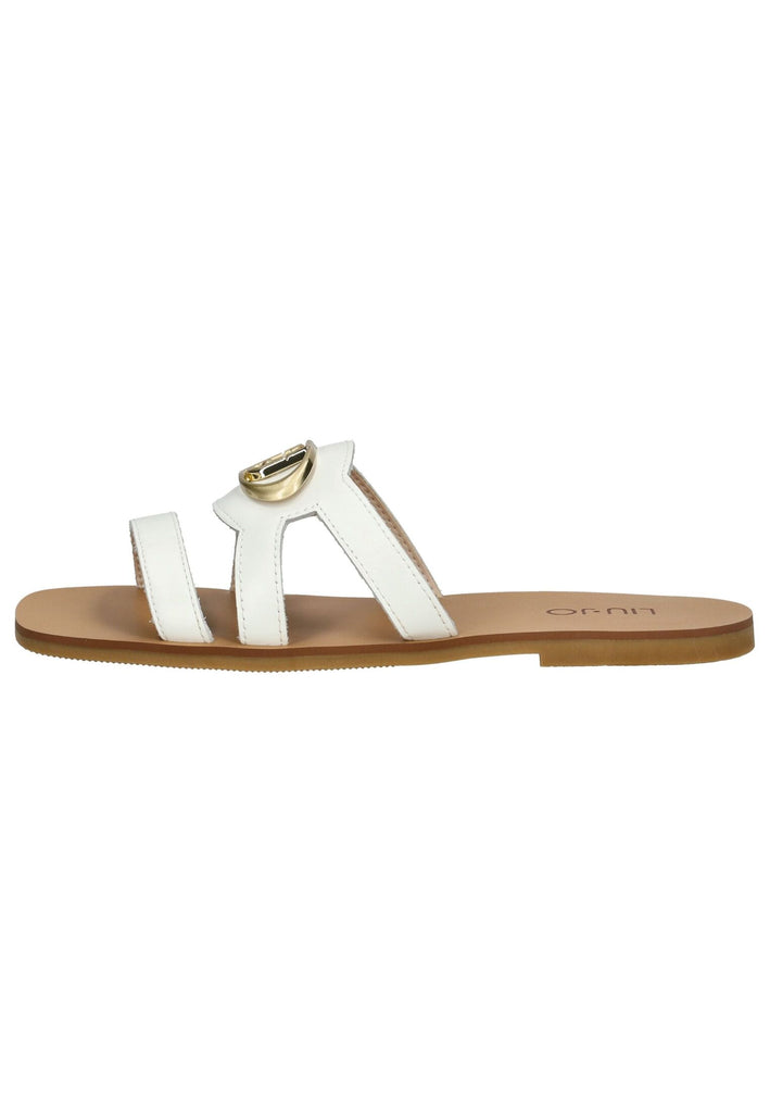 Liu Jo Pantoletten Leder Weiß - surf4shoes