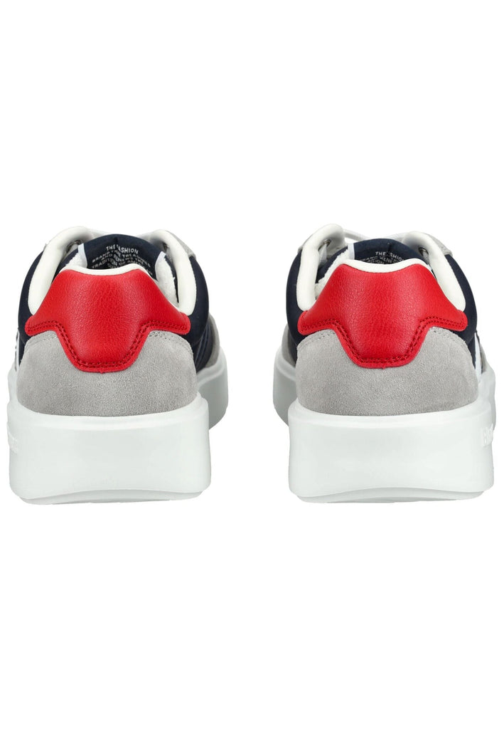 Blauer Sneaker Leder/Textil Grau/Blau - surf4shoes