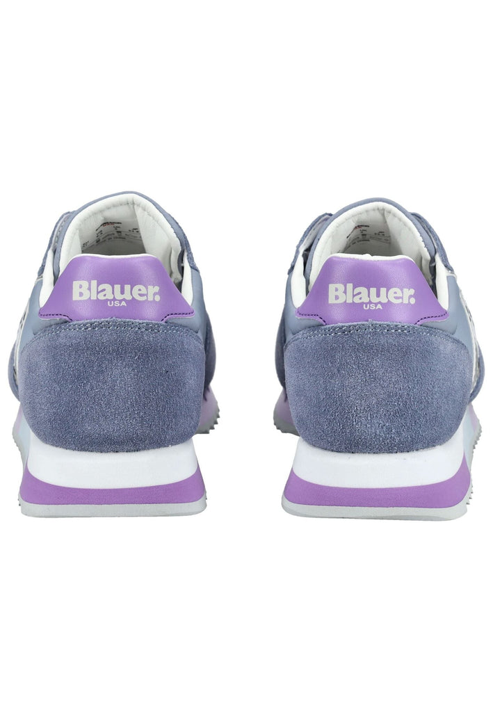 Blauer Sneaker Leder/Textil Jeans - surf4shoes