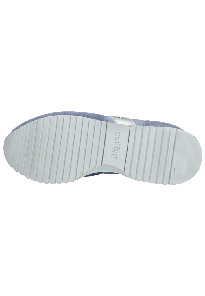 Blauer Sneaker Leder/Textil Jeans - surf4shoes