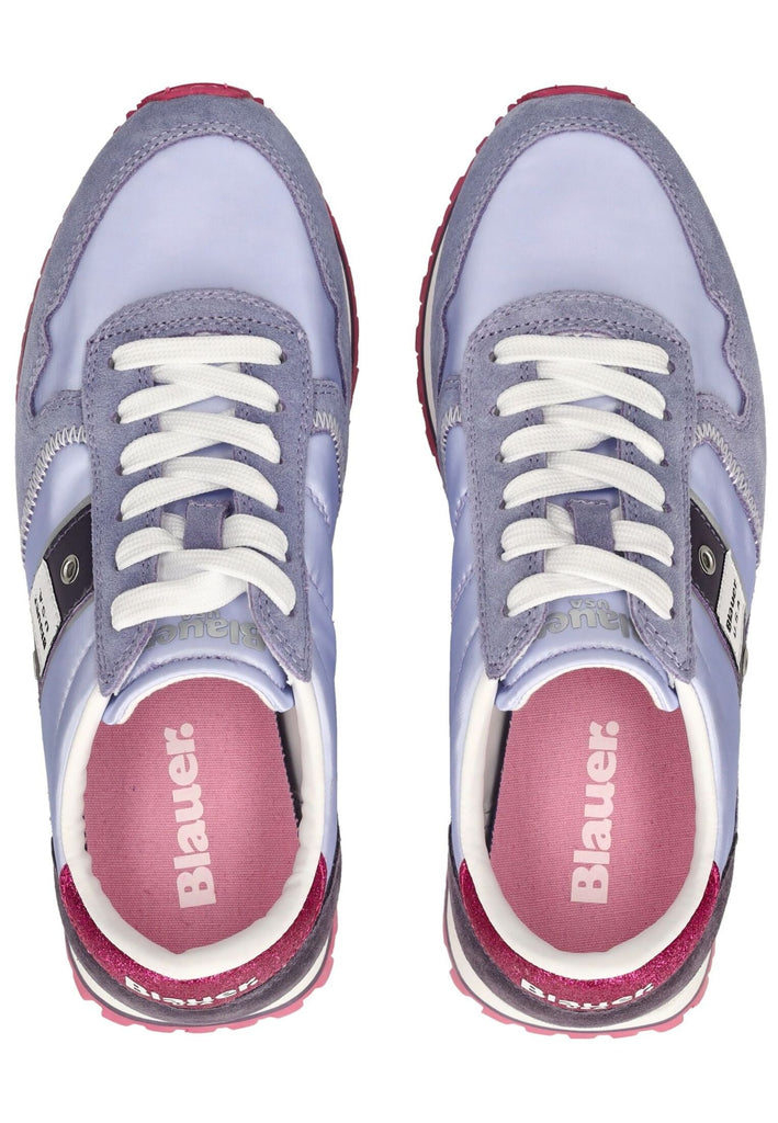 Blauer Sneaker Veloursleder/Textil Lila - surf4shoes