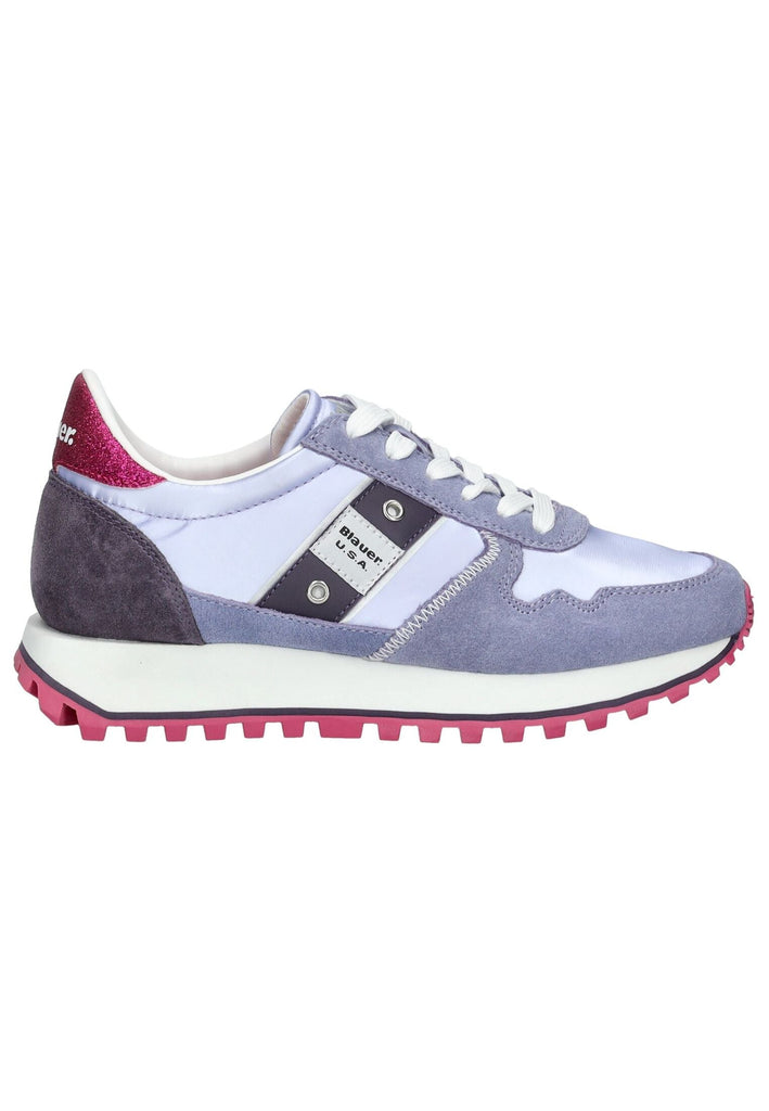Blauer Sneaker Veloursleder/Textil Lila - surf4shoes