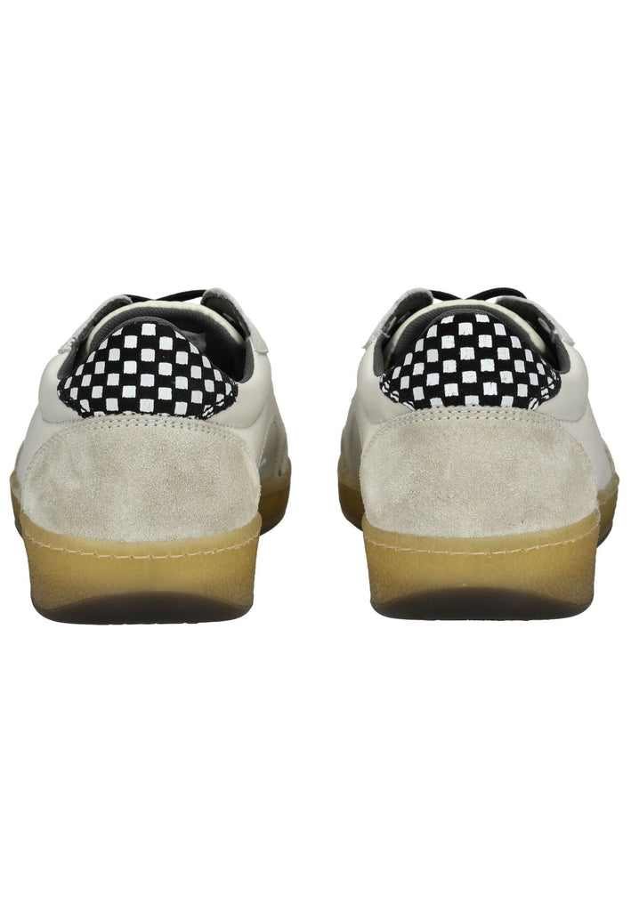 Blauer Sneaker Leder Weiß/Schwarz - surf4shoes