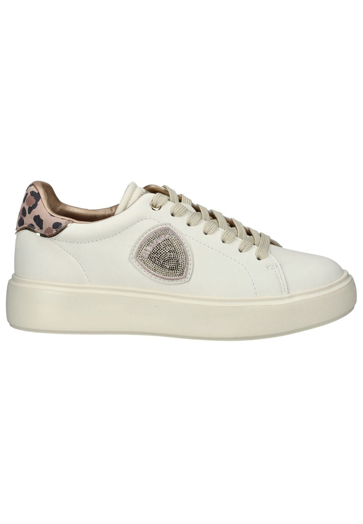 Blauer Sneaker Leder Cream - surf4shoes
