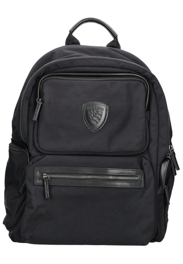 Blauer Taschen Lederimitat/Textil Schwarz - surf4shoes