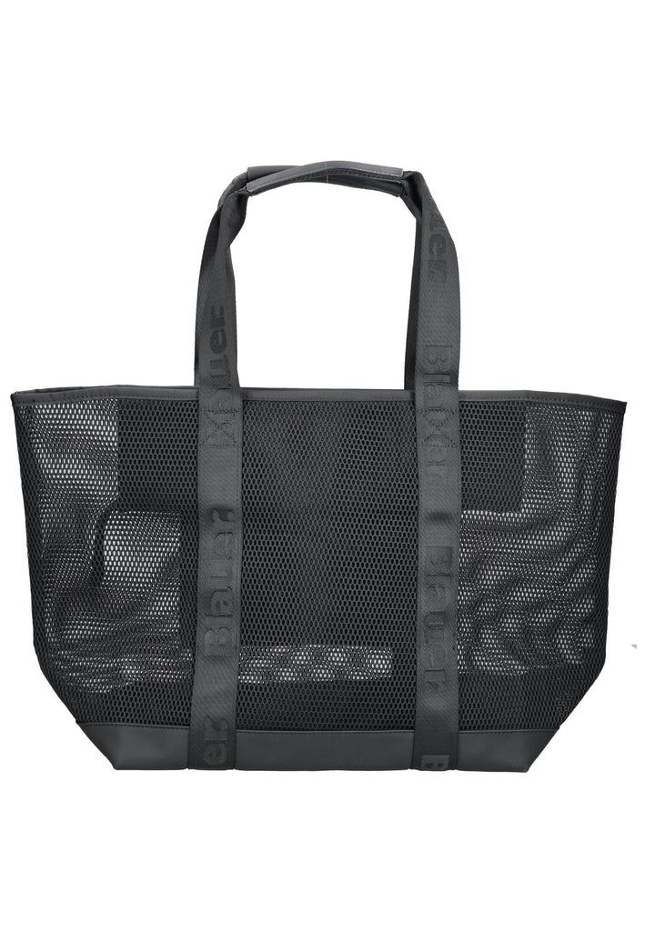 Blauer Taschen Lederimitat/Textil Schwarz - surf4shoes