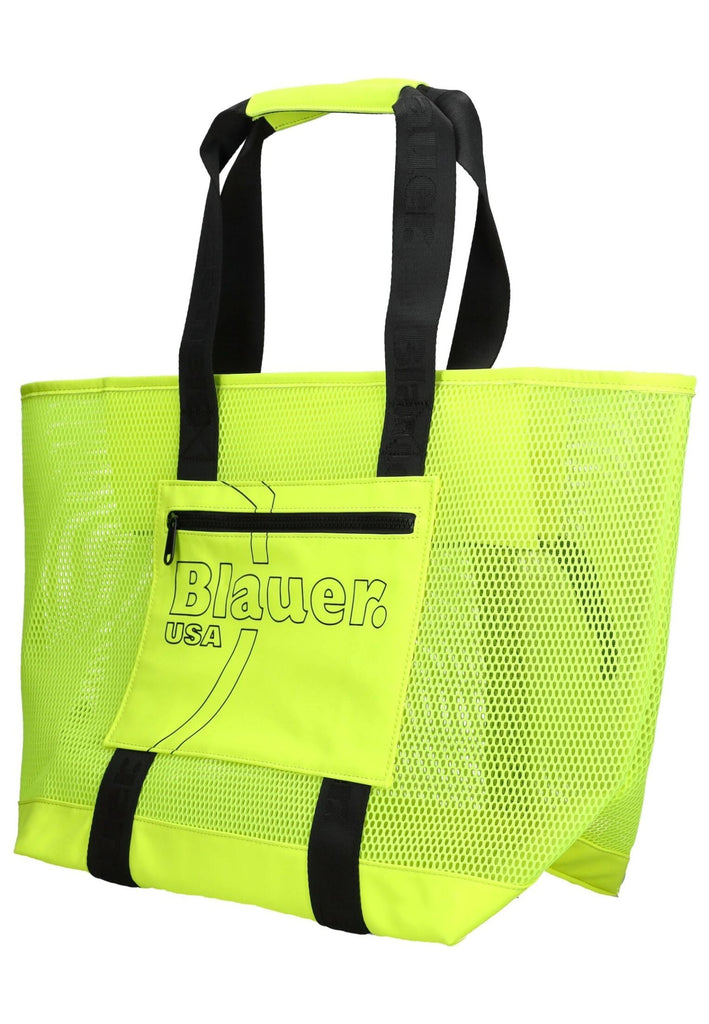 Blauer Taschen Lederimitat/Textil Gelb - surf4shoes