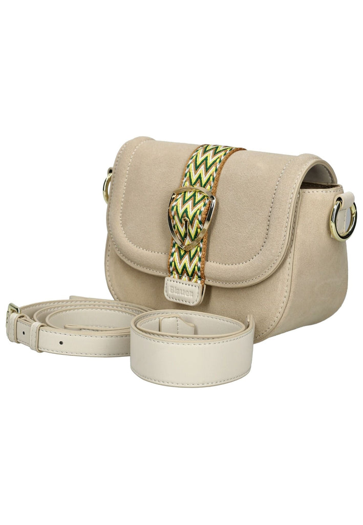 Blauer Taschen Leder/Textil Cream - surf4shoes