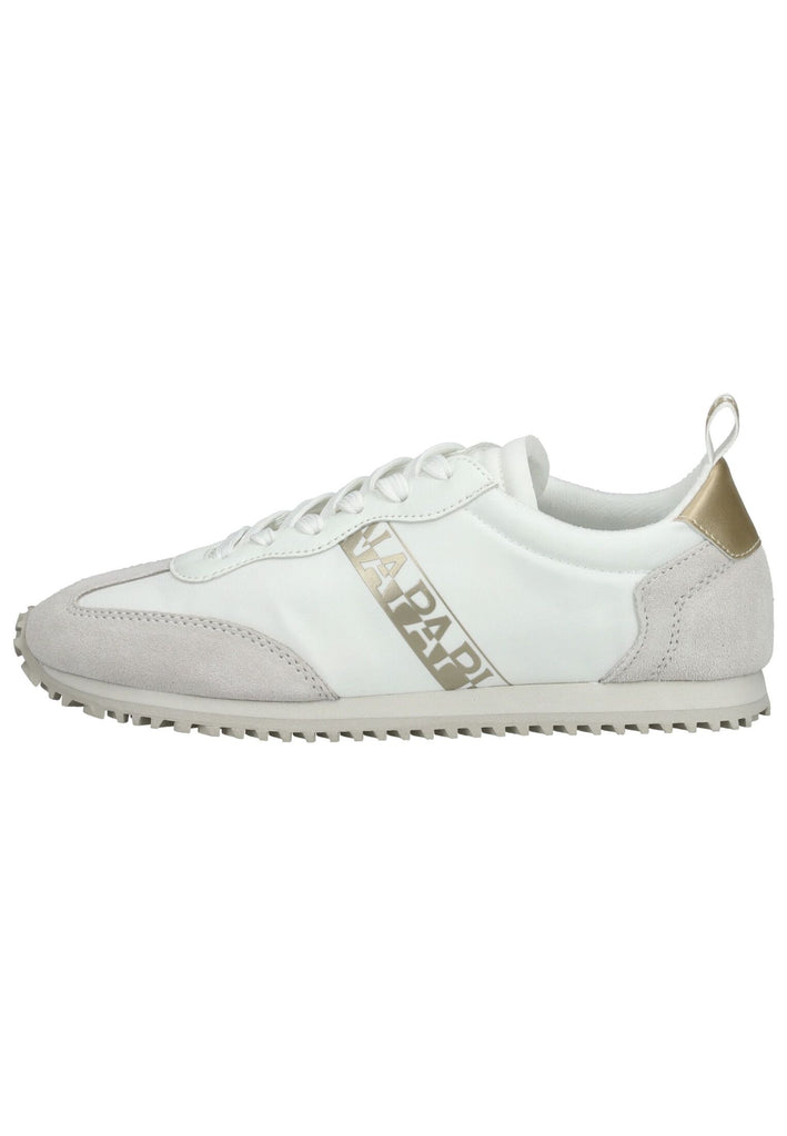Napapijri Sneaker Leder/Textil Weiß/Gold - surf4shoes
