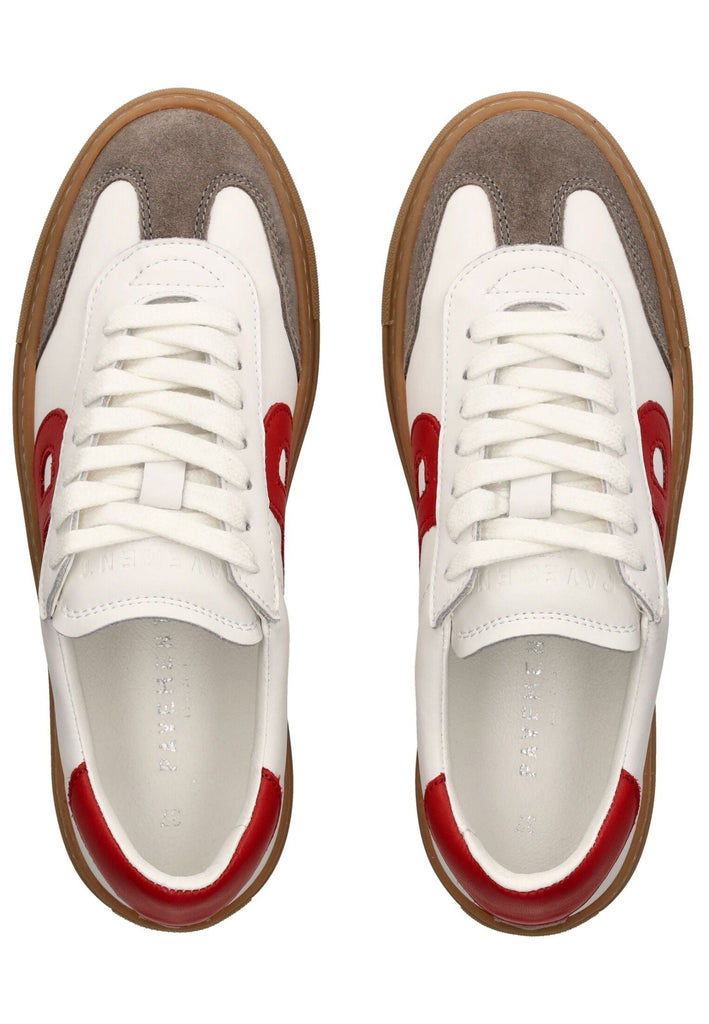 Pavement Sneaker Leder Rot/Weiß - surf4shoes