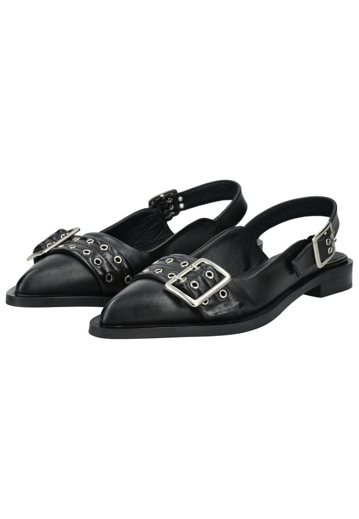Pavement Ballerinas Leder Schwarz - surf4shoes