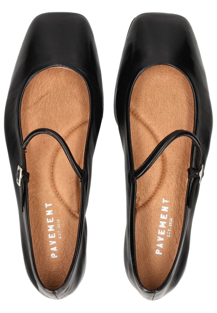 Pavement Ballerinas Leder Schwarz - surf4shoes