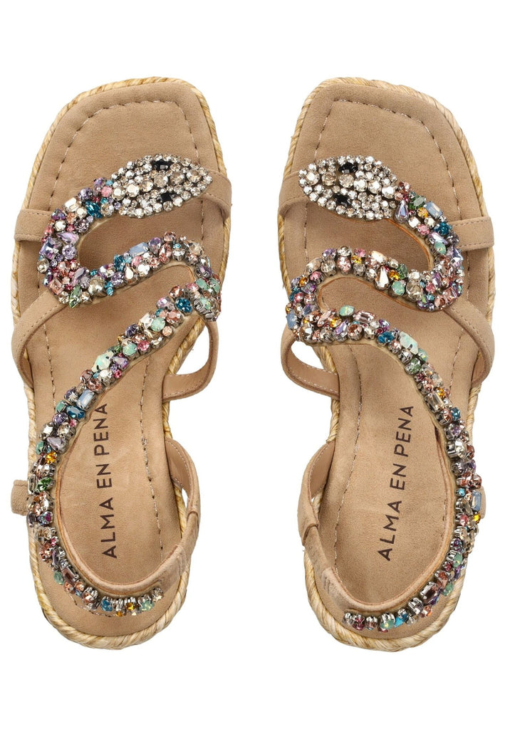ALMA EN PENA Sandalen Textil Sand - surf4shoes