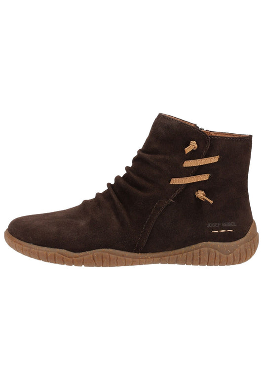 Josef Seibel Stiefelette Veloursleder Chocolate