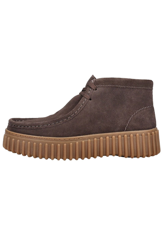 Clarks Stiefelette Veloursleder Dunkelbraun