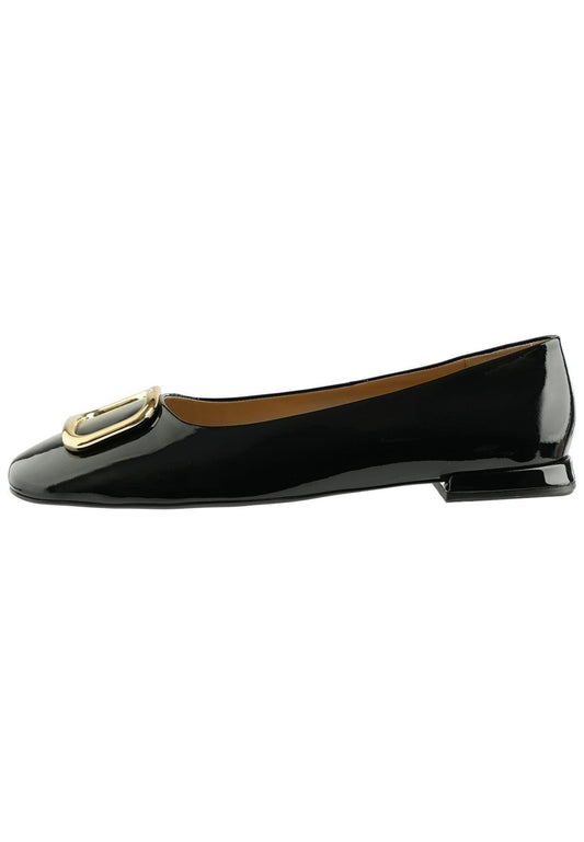 Högl Ballerinas Leder Schwarz Lack