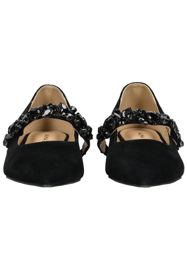 ALMA EN PENA Ballerinas Leder Schwarz