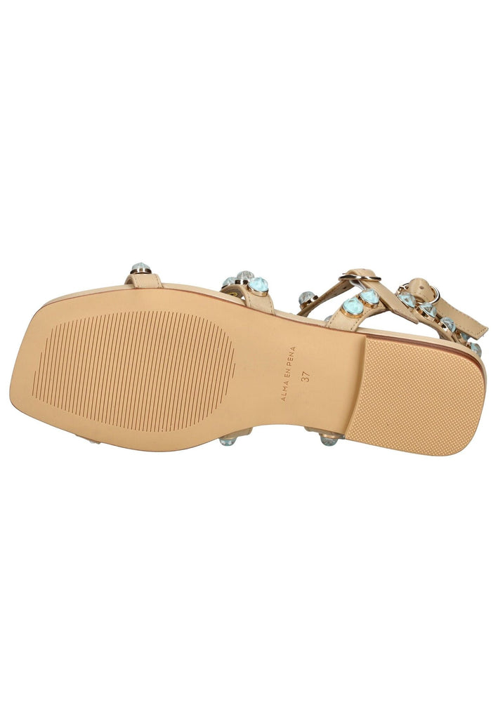 ALMA EN PENA Sandalen Leder Sand