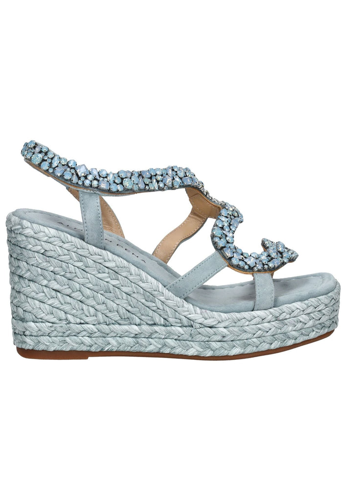 ALMA EN PENA Sandalen Leder/Textil Jeans