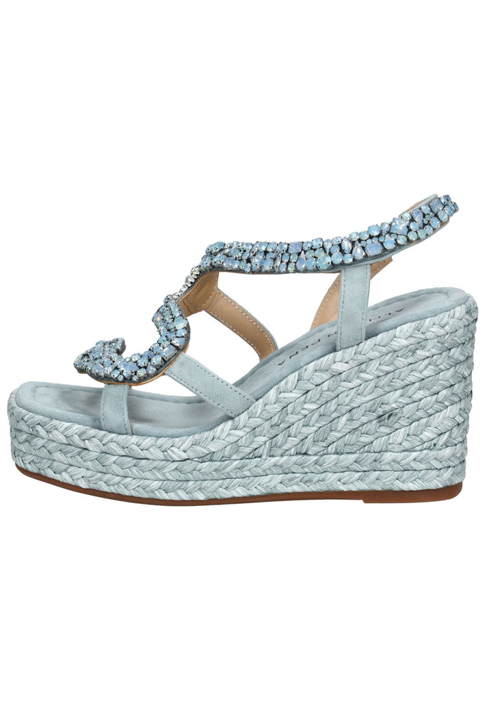 ALMA EN PENA Sandalen Leder/Textil Jeans