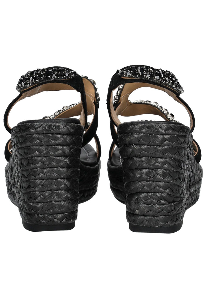 ALMA EN PENA Sandalen Leder/Textil Schwarz