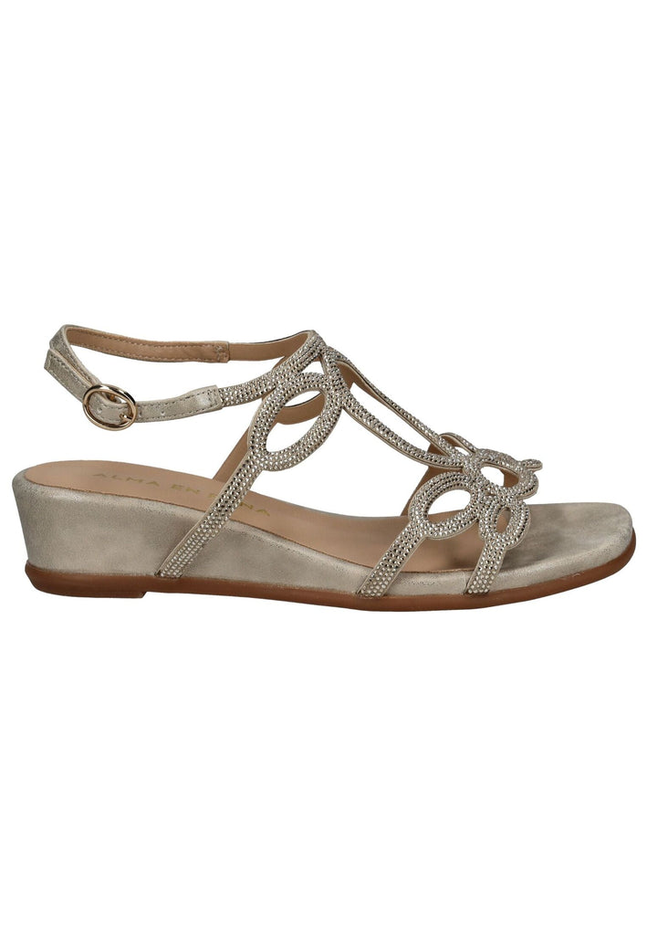 ALMA EN PENA Sandalen Textil Gold
