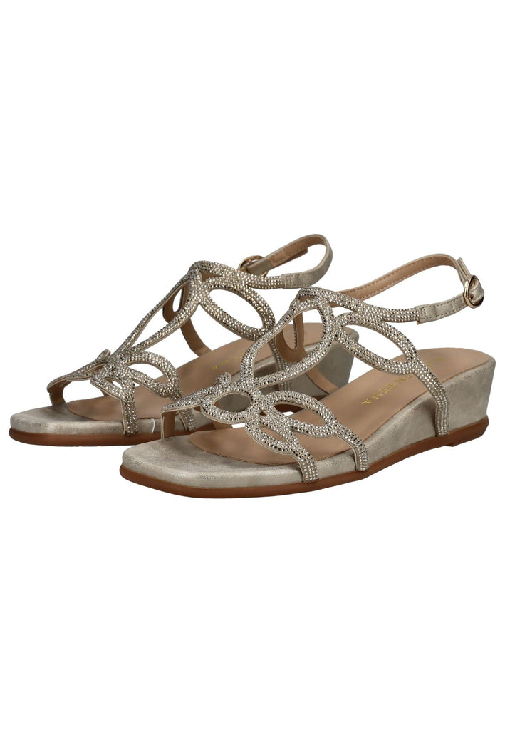 ALMA EN PENA Sandalen Textil Gold