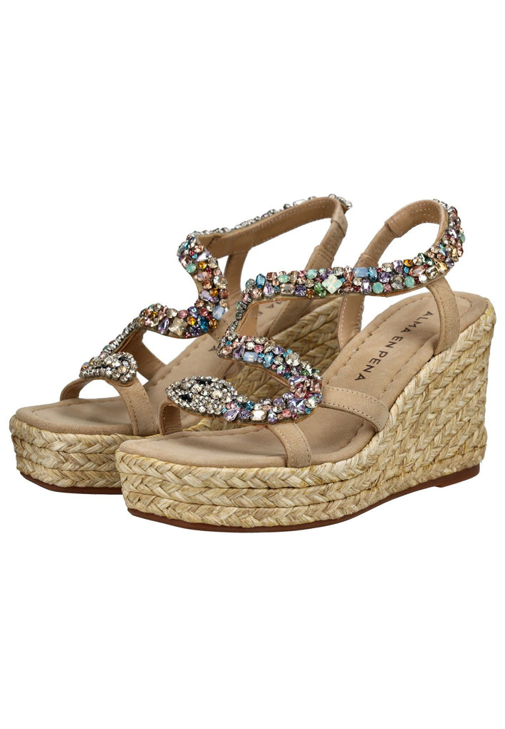 ALMA EN PENA Sandalen Textil Sand