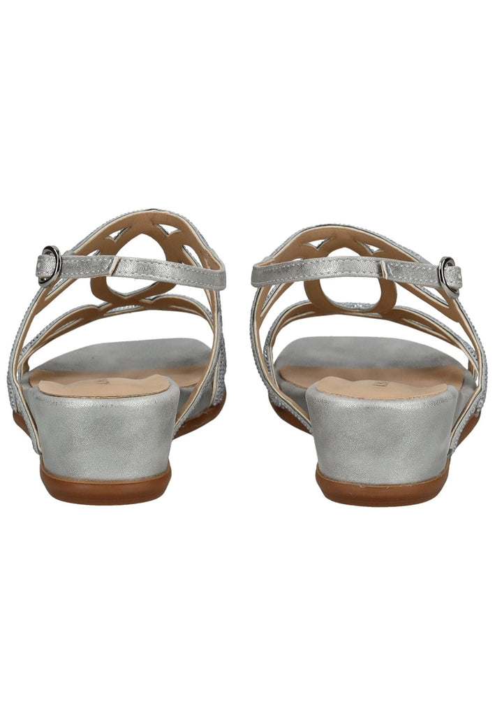 ALMA EN PENA Sandalen Textil Silber