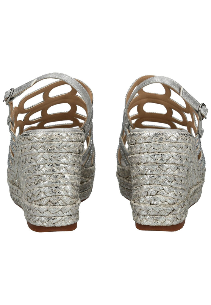 ALMA EN PENA Sandalen Textil Silber