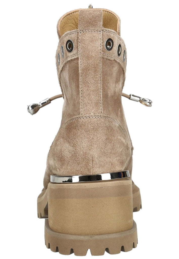 ALMA EN PENA Stiefelette Veloursleder Hellbeige