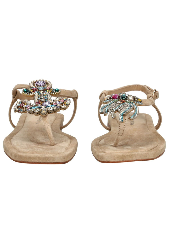 ALMA EN PENA Zehensteg Leder Sand