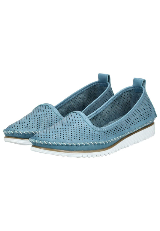 Andrea Conti Ballerinas Leder Jeans
