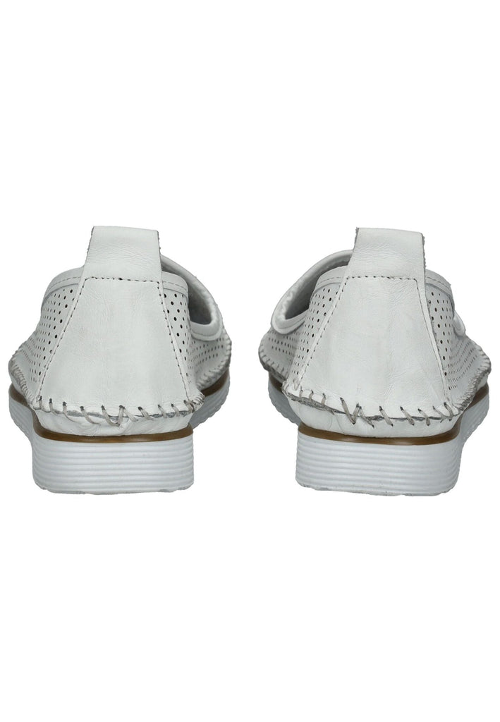 Andrea Conti Ballerinas Leder Weiß