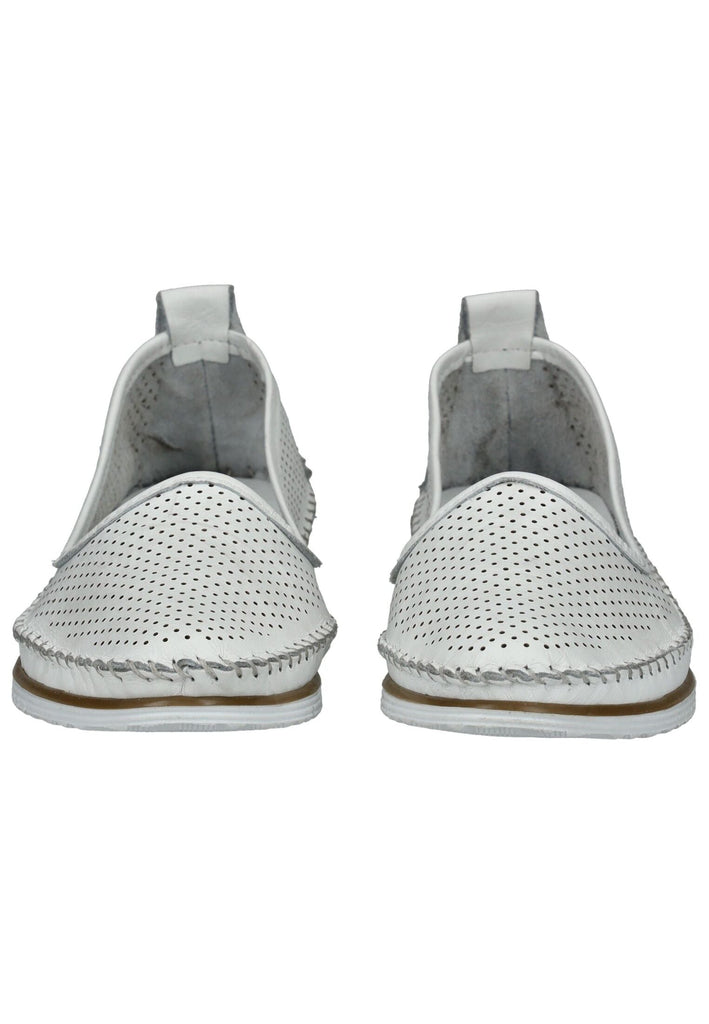 Andrea Conti Ballerinas Leder Weiß