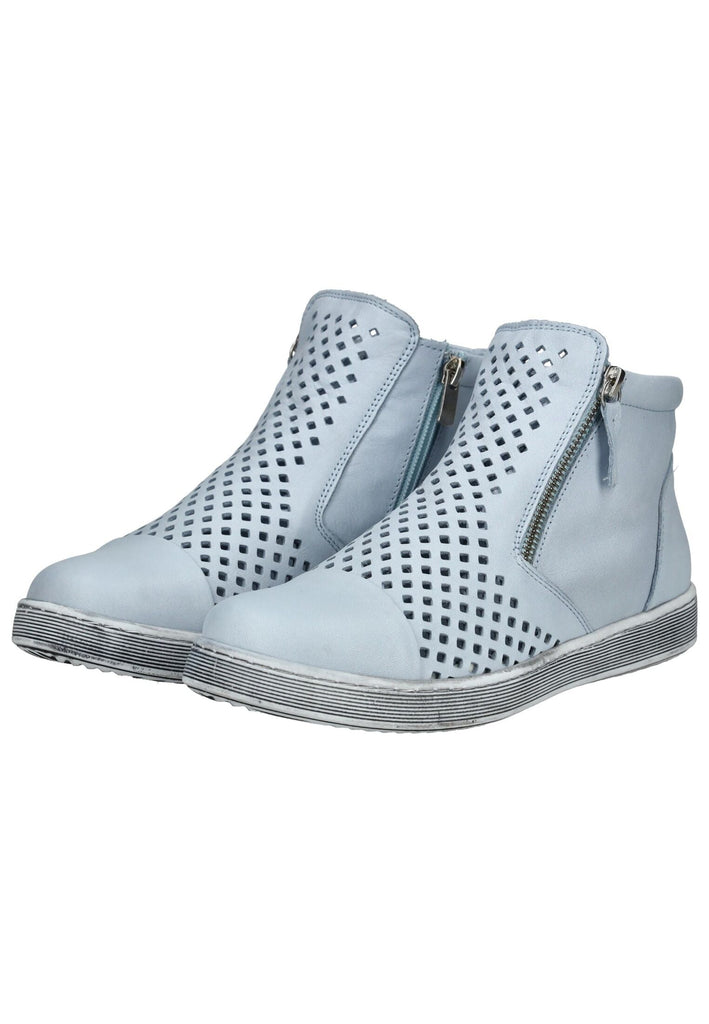 Andrea Conti Halbschuhe Leder Hellblau