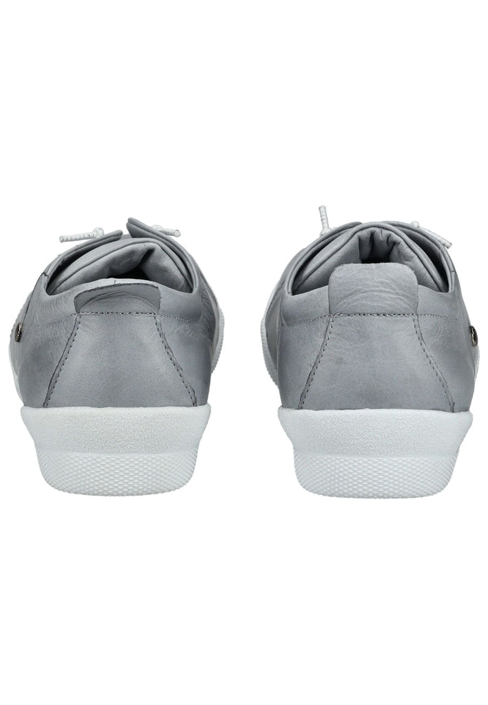 Andrea Conti Halbschuhe Leder Hellgrau