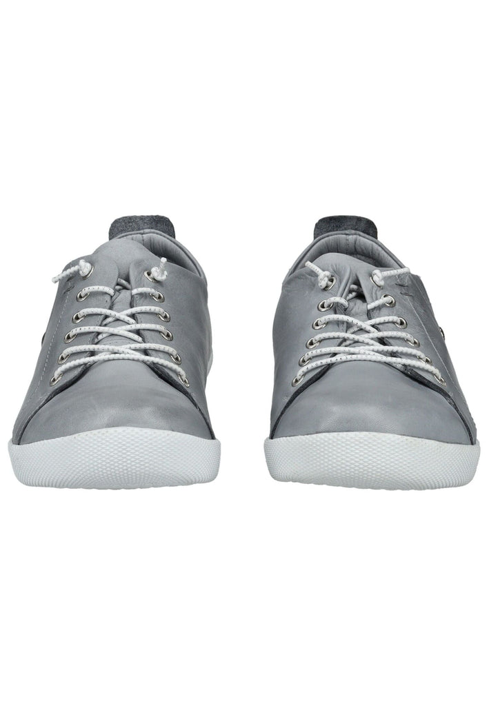 Andrea Conti Halbschuhe Leder Hellgrau